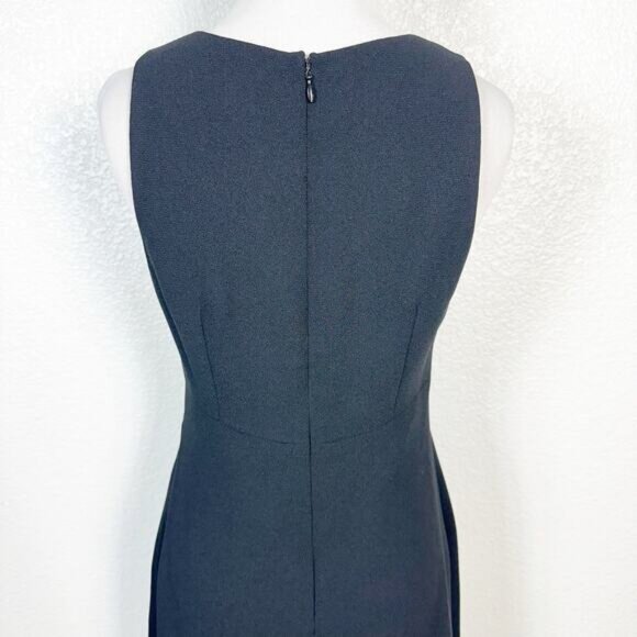 90s Nicole Miller Vintage Womens Babydoll Scoop Neck Mini Dress Black USA Made 6 - Picture 8 of 13